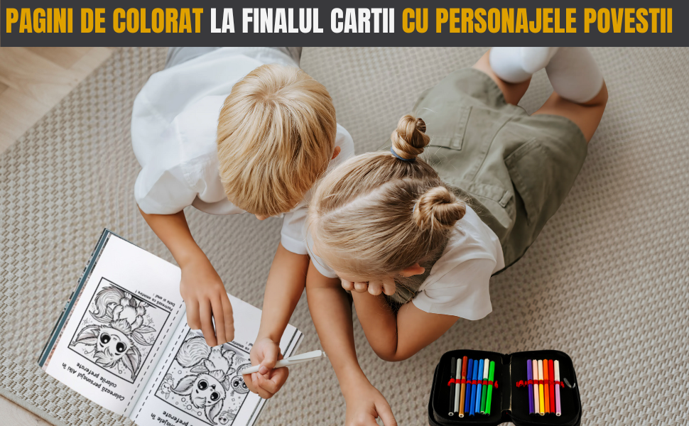 Poveste interactivă cu Alki pentru învățarea culorilor