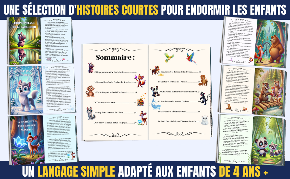 Livres d’histoires courtes pour tout-petits de 4 ans