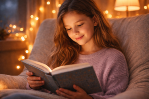 Livre pour enfant de 12 ans – enfant lisant un roman jeunesse