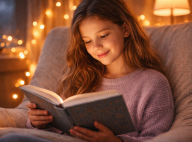 Livre pour enfant de 12 ans – enfant lisant un roman jeunesse